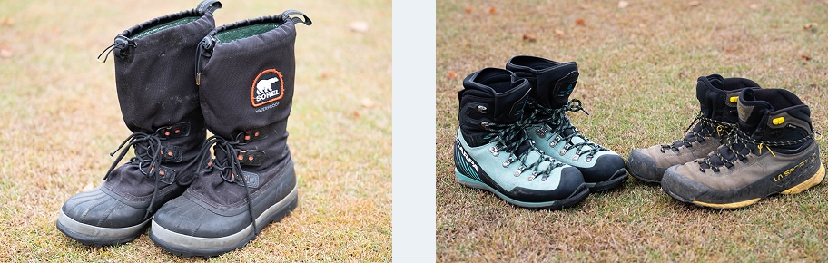 スノーブーツ・防水性能のある登山靴